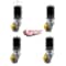 Service Caster Low Profile Polyurethane 35mm Wheel 1-5/8 Inch Expanding Stem Caster, 4PK SCC-EX04S13810-PUB-158-4 - alternate 2